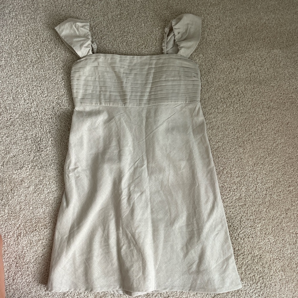 Abercrombie & Fitch Cream Smocked Dress